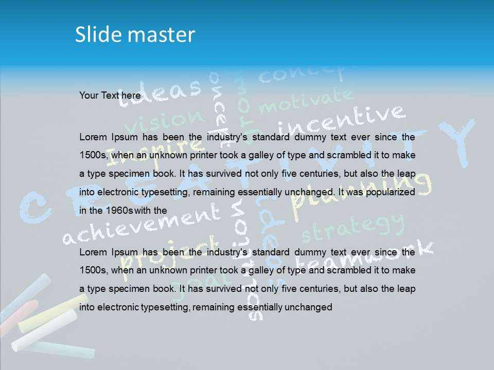 Conceptual Success Board PowerPoint Template