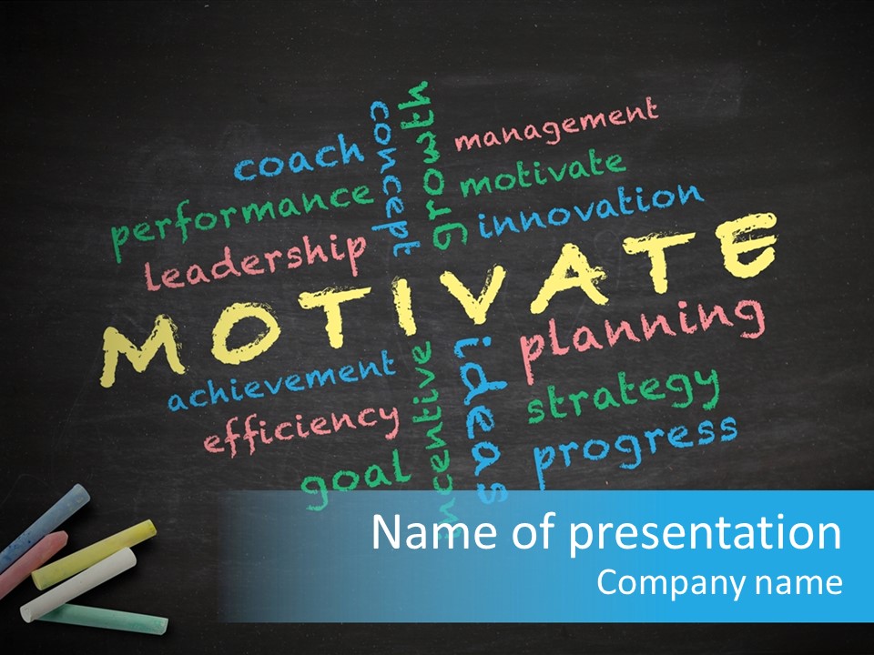 Motivate Flow Background PowerPoint Template