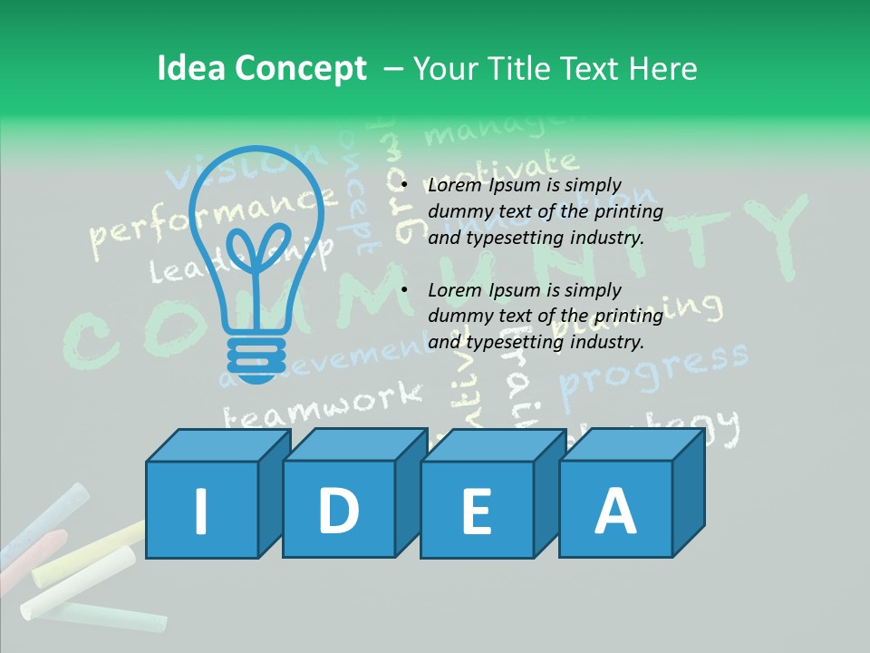 Management Ideas Lead PowerPoint Template