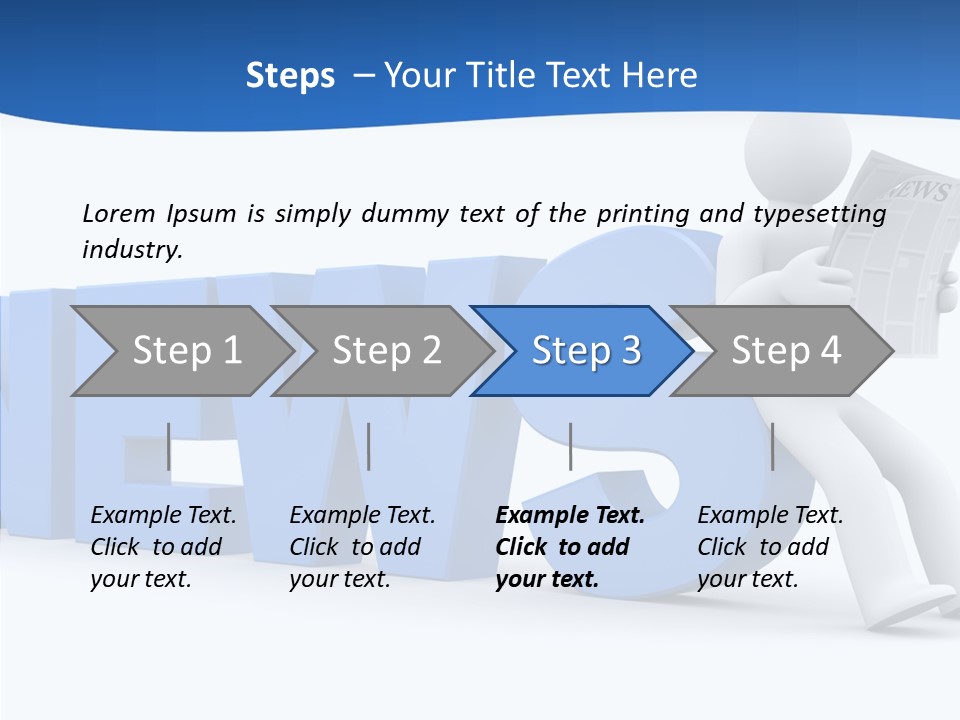 Manager Headline Article PowerPoint Template