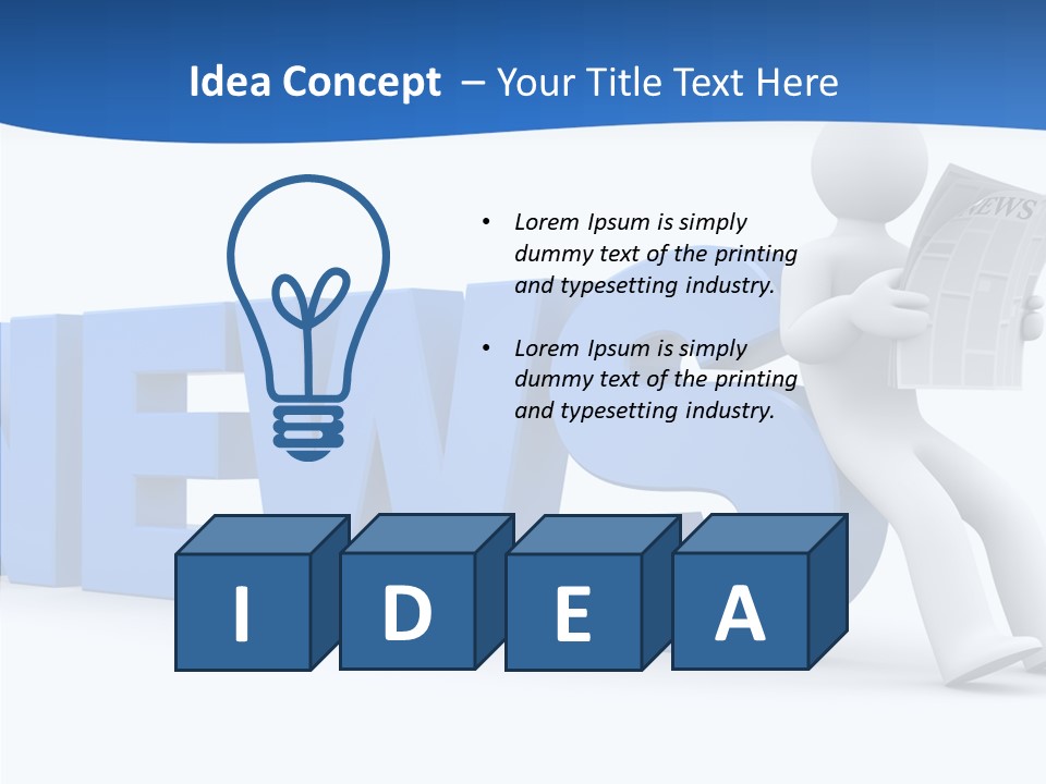 Manager Headline Article PowerPoint Template