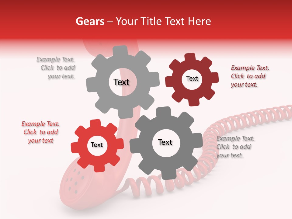 Line Business Spiral PowerPoint Template