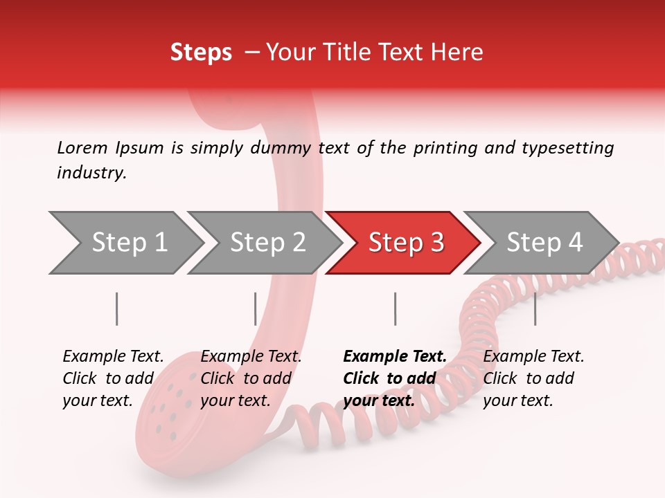 Line Business Spiral PowerPoint Template