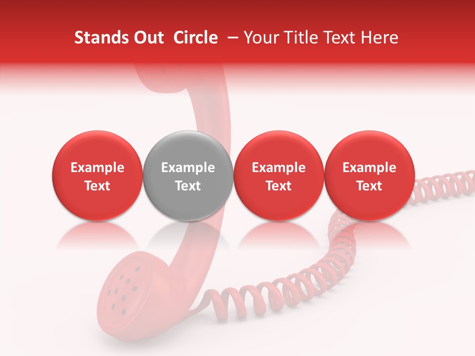 Line Business Spiral PowerPoint Template