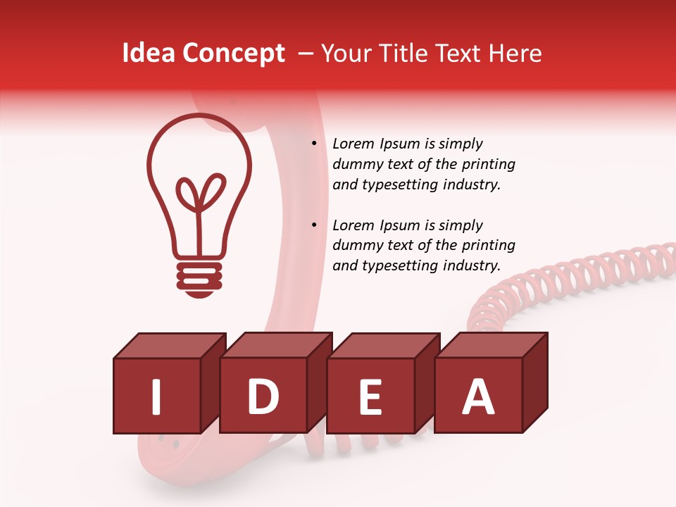 Line Business Spiral PowerPoint Template