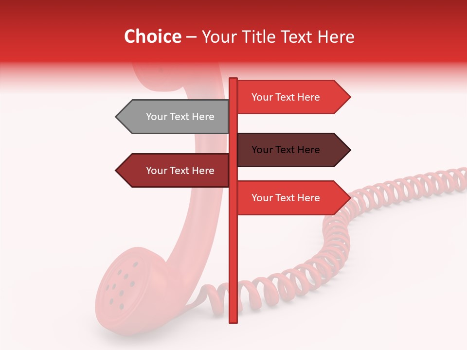 Line Business Spiral PowerPoint Template