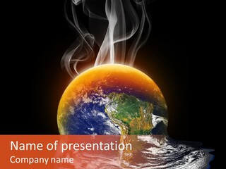 Glowing Melt Heat PowerPoint Template