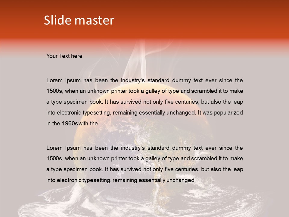 Glowing Melt Heat PowerPoint Template