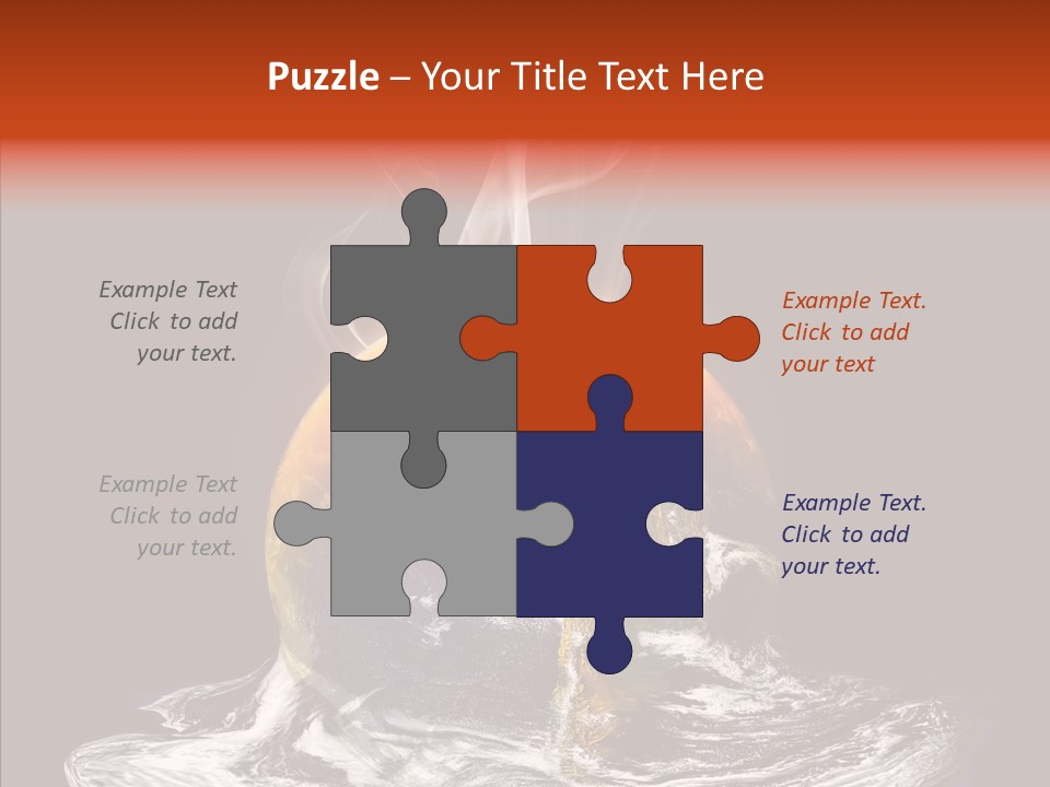 Glowing Melt Heat PowerPoint Template