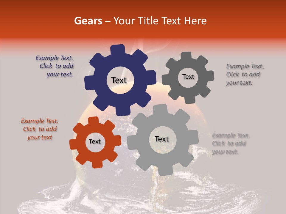 Glowing Melt Heat PowerPoint Template