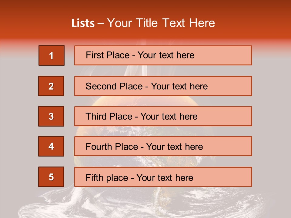 Glowing Melt Heat PowerPoint Template
