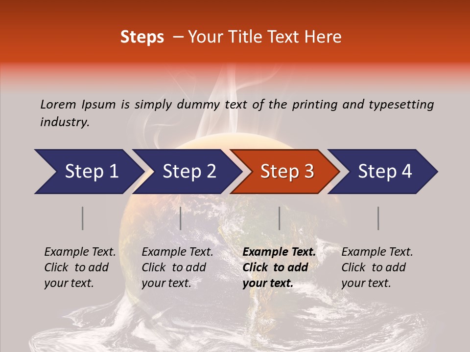 Glowing Melt Heat PowerPoint Template