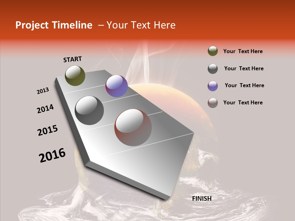 Glowing Melt Heat PowerPoint Template