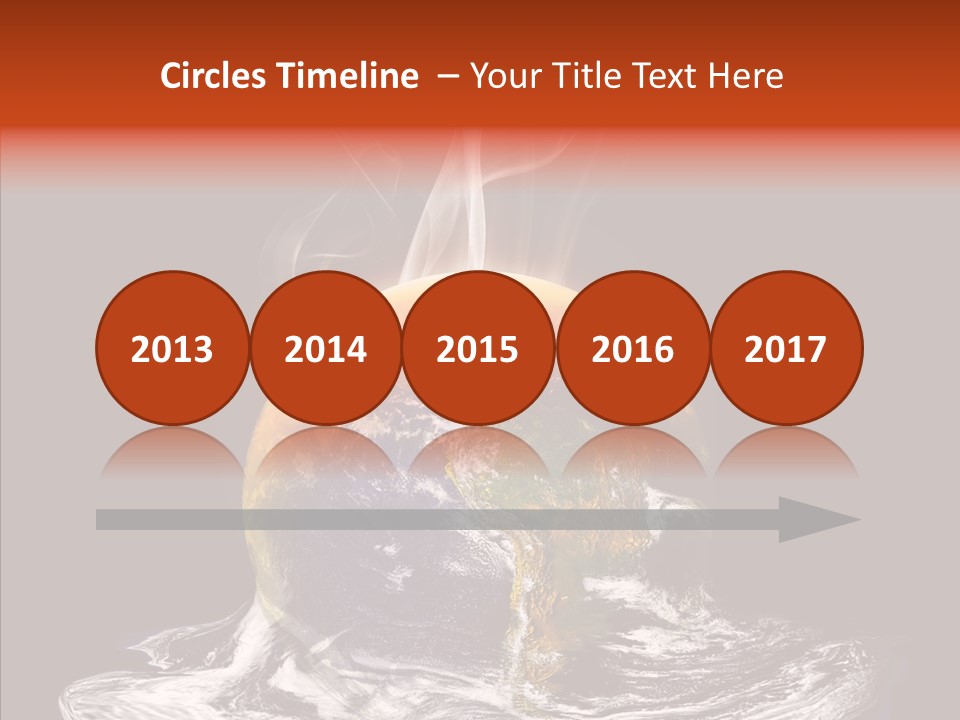 Glowing Melt Heat PowerPoint Template