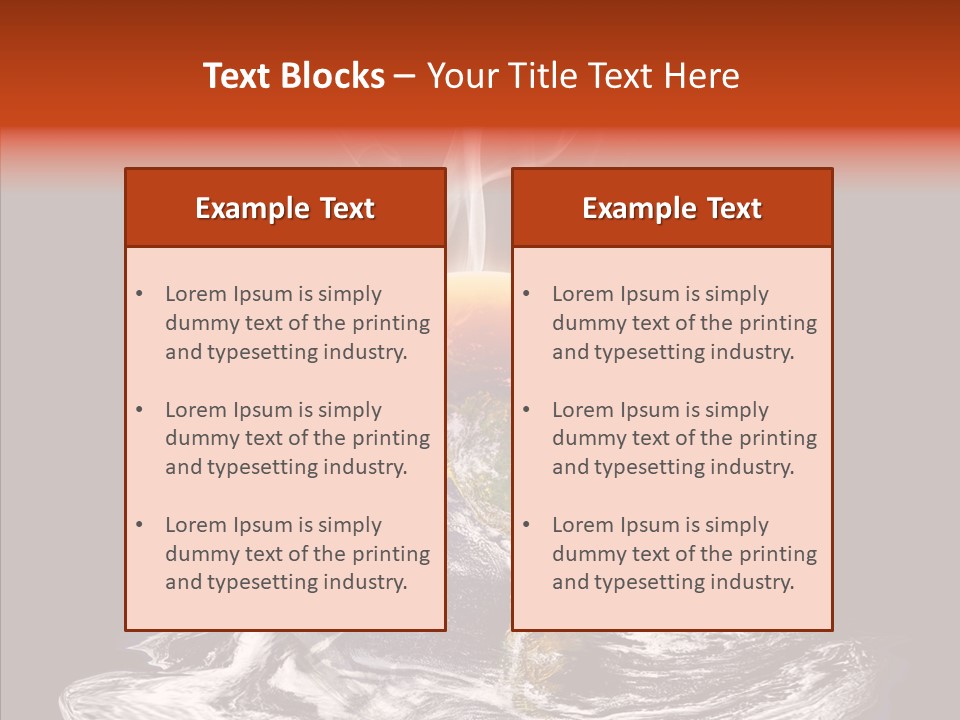 Glowing Melt Heat PowerPoint Template