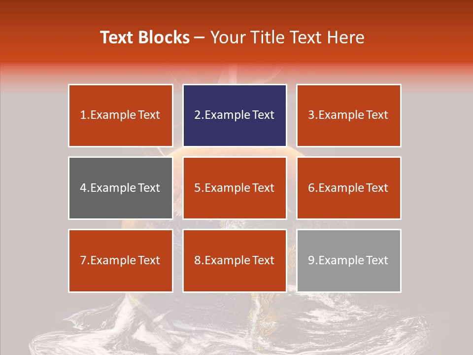 Glowing Melt Heat PowerPoint Template