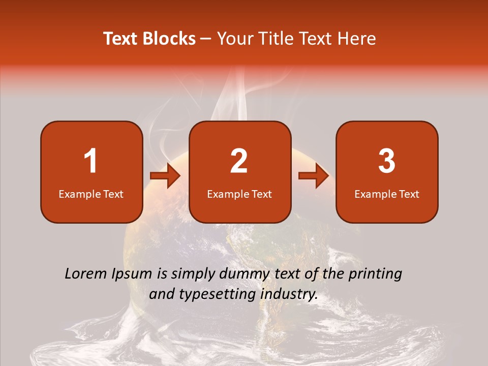 Glowing Melt Heat PowerPoint Template