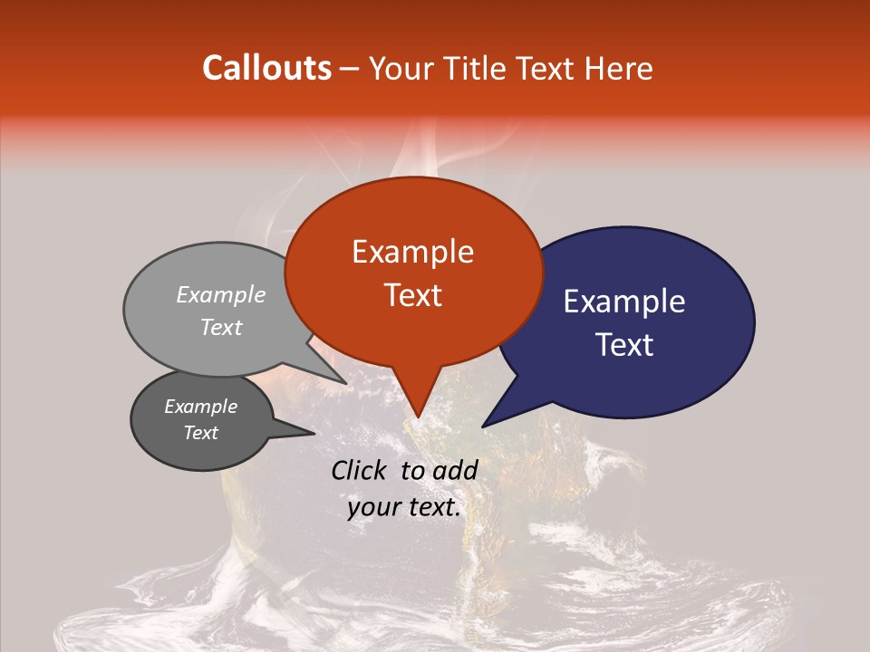 Glowing Melt Heat PowerPoint Template
