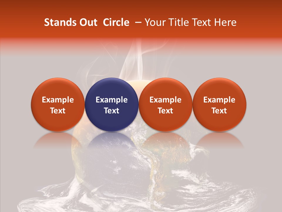 Glowing Melt Heat PowerPoint Template