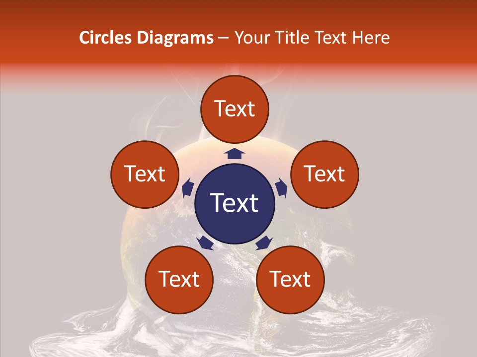 Glowing Melt Heat PowerPoint Template