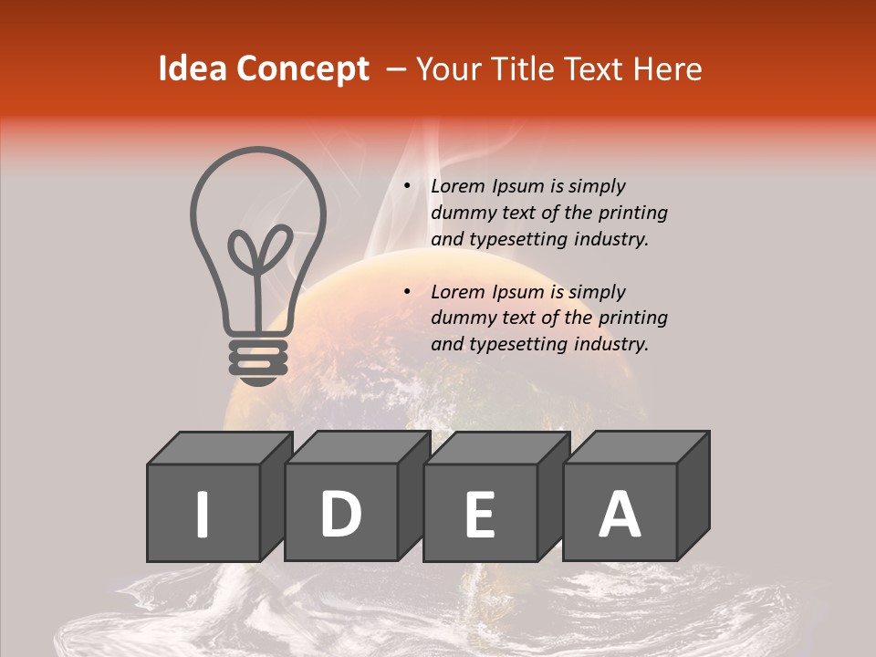 Glowing Melt Heat PowerPoint Template