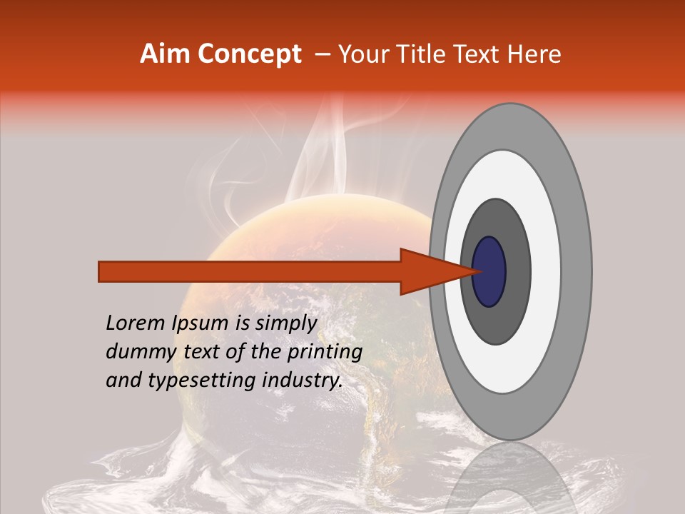 Glowing Melt Heat PowerPoint Template