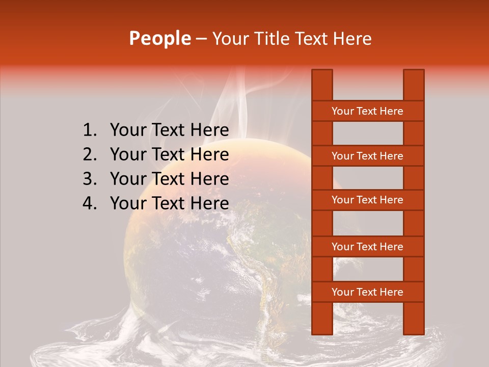 Glowing Melt Heat PowerPoint Template