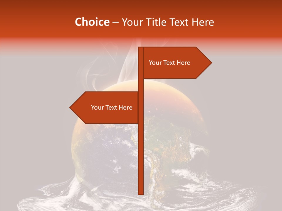 Glowing Melt Heat PowerPoint Template