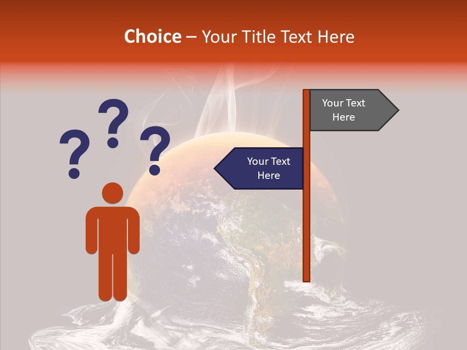 Glowing Melt Heat PowerPoint Template