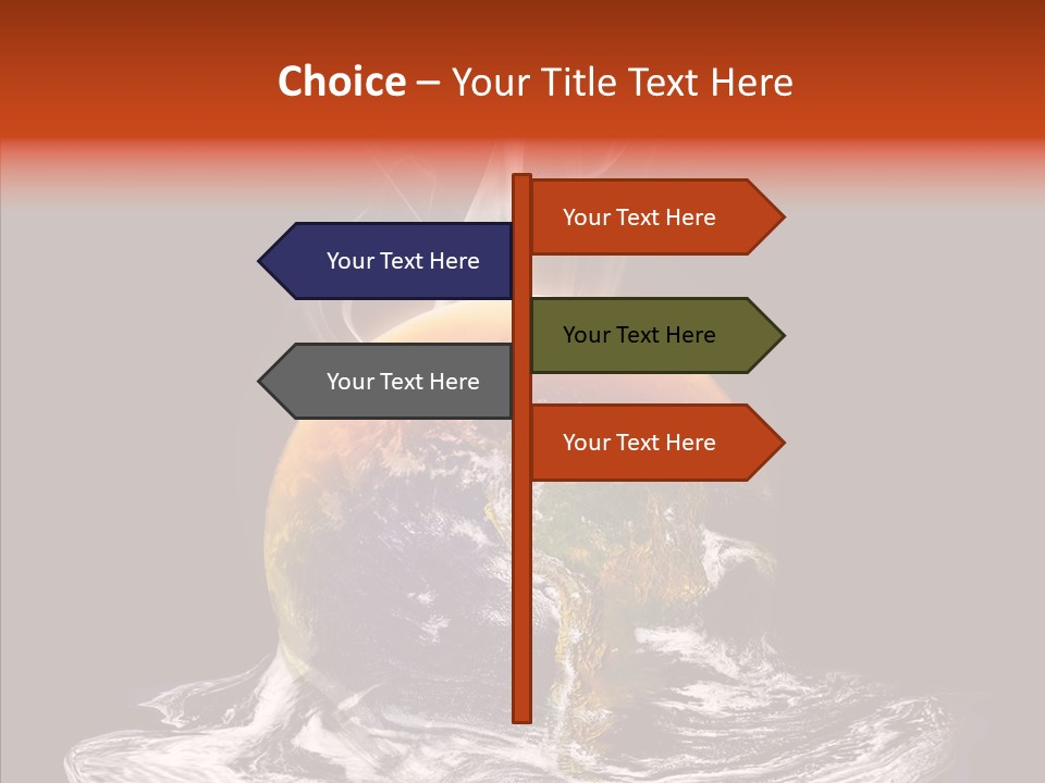 Glowing Melt Heat PowerPoint Template