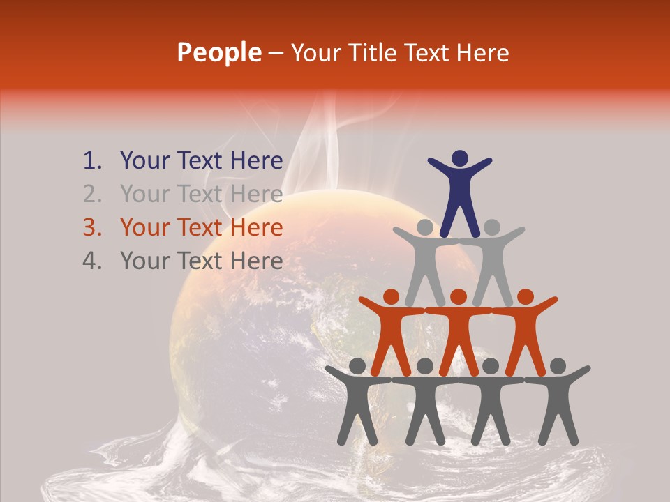 Glowing Melt Heat PowerPoint Template