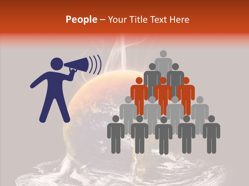 Glowing Melt Heat PowerPoint Template