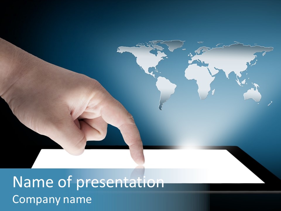 Global Finger Daily PowerPoint Template