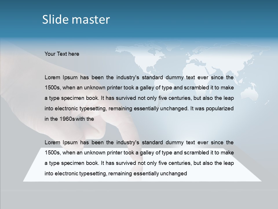 Global Finger Daily PowerPoint Template