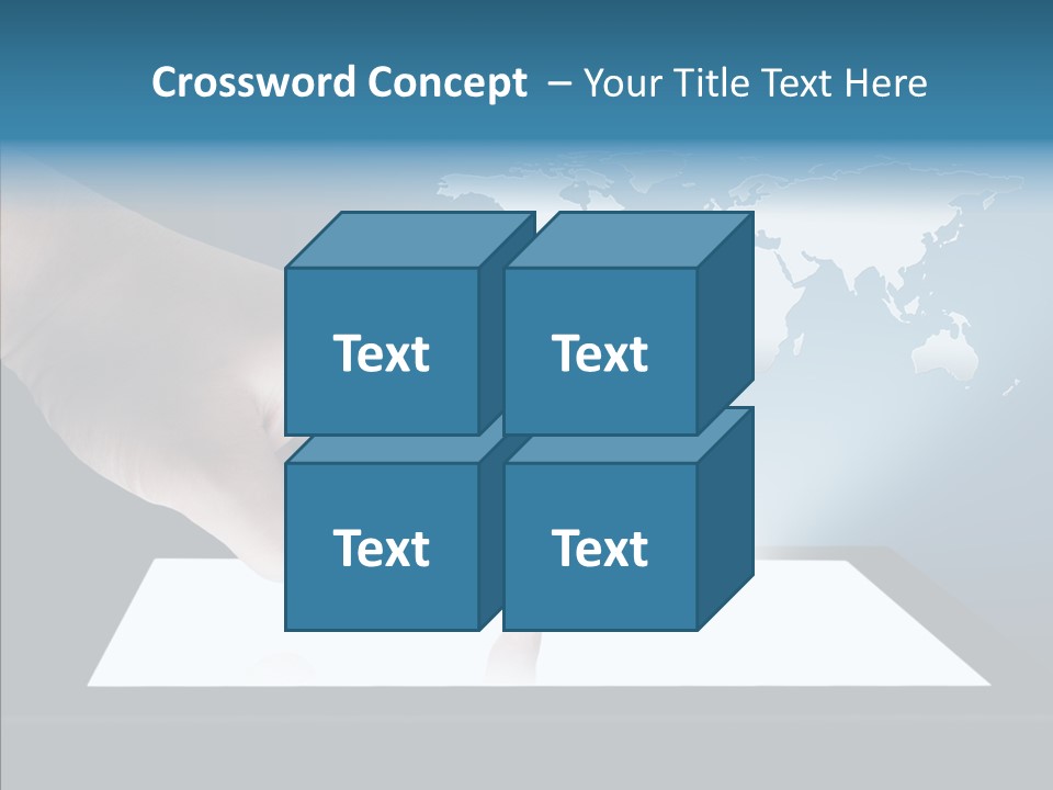 Global Finger Daily PowerPoint Template