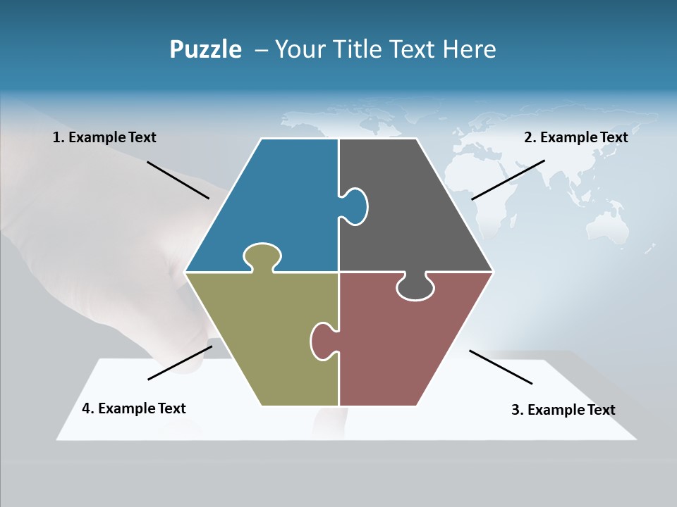 Global Finger Daily PowerPoint Template