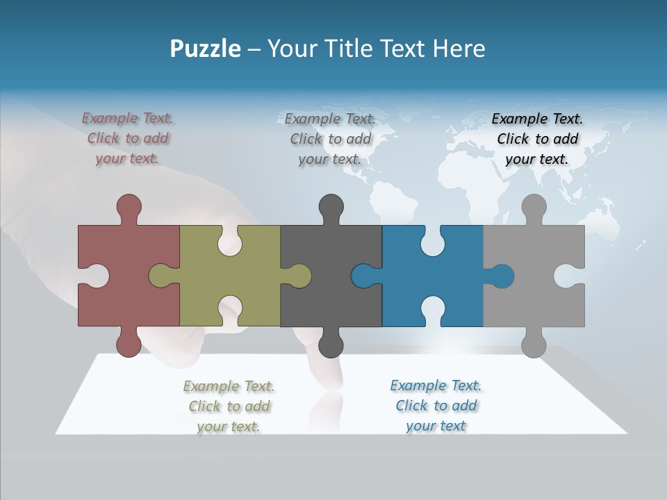 Global Finger Daily PowerPoint Template