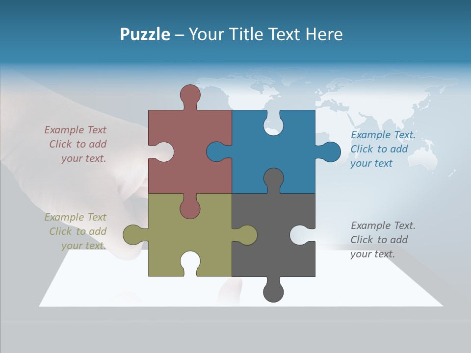 Global Finger Daily PowerPoint Template