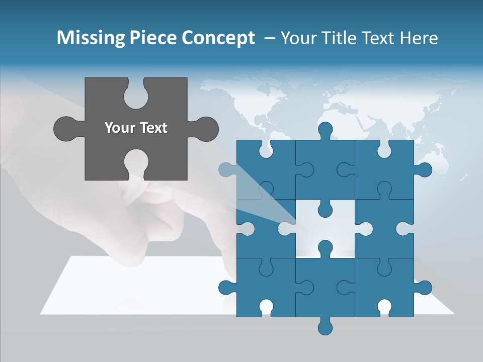 Global Finger Daily PowerPoint Template