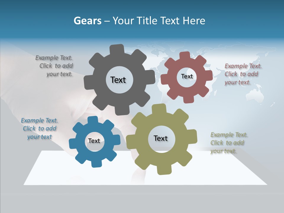 Global Finger Daily PowerPoint Template