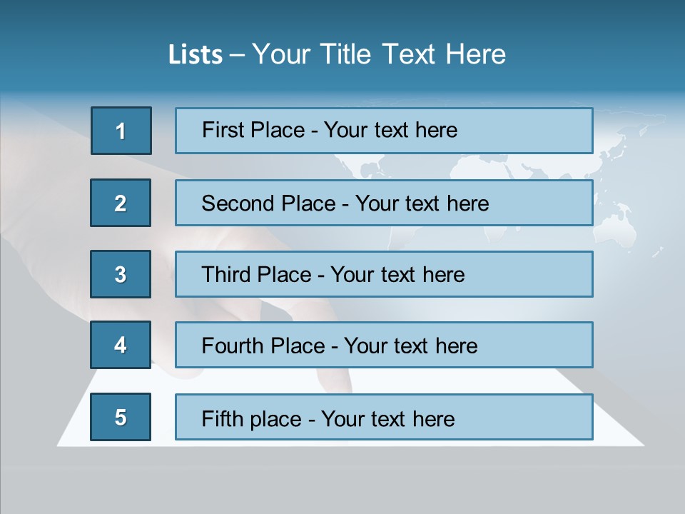 Global Finger Daily PowerPoint Template