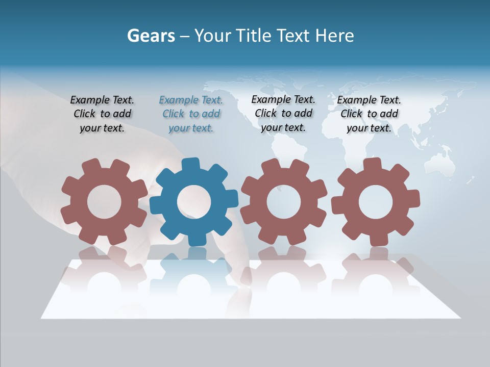 Global Finger Daily PowerPoint Template