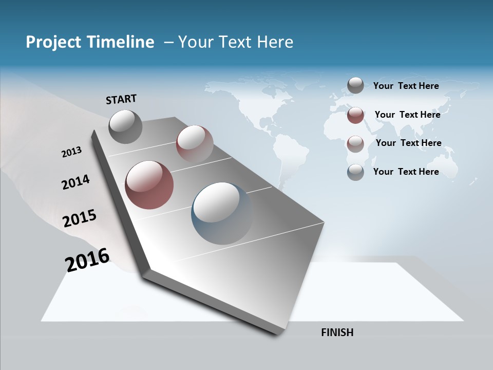 Global Finger Daily PowerPoint Template
