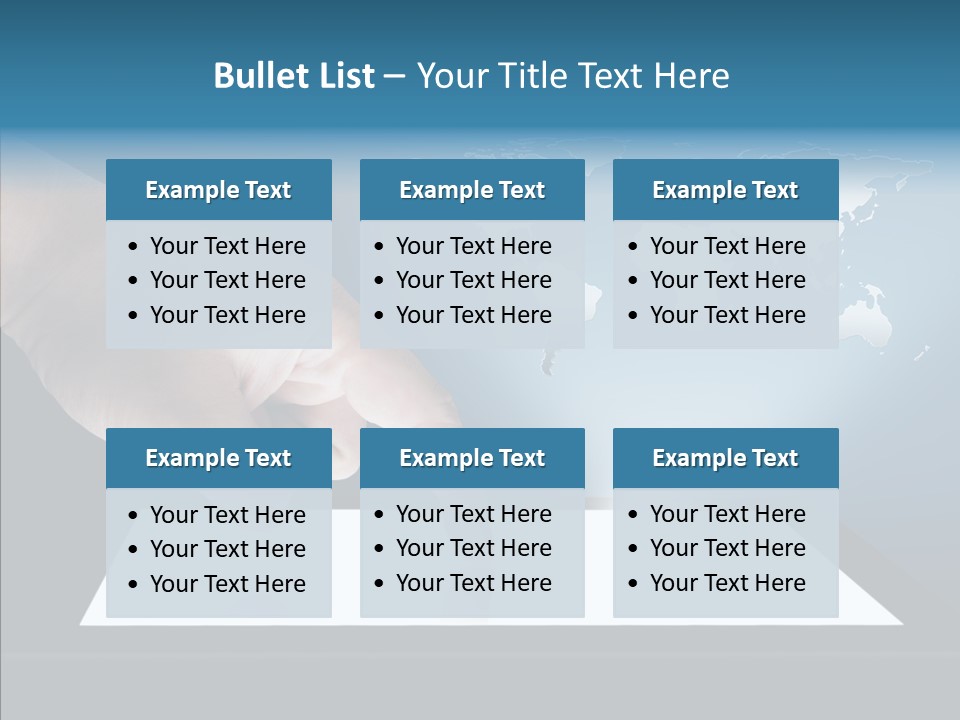 Global Finger Daily PowerPoint Template