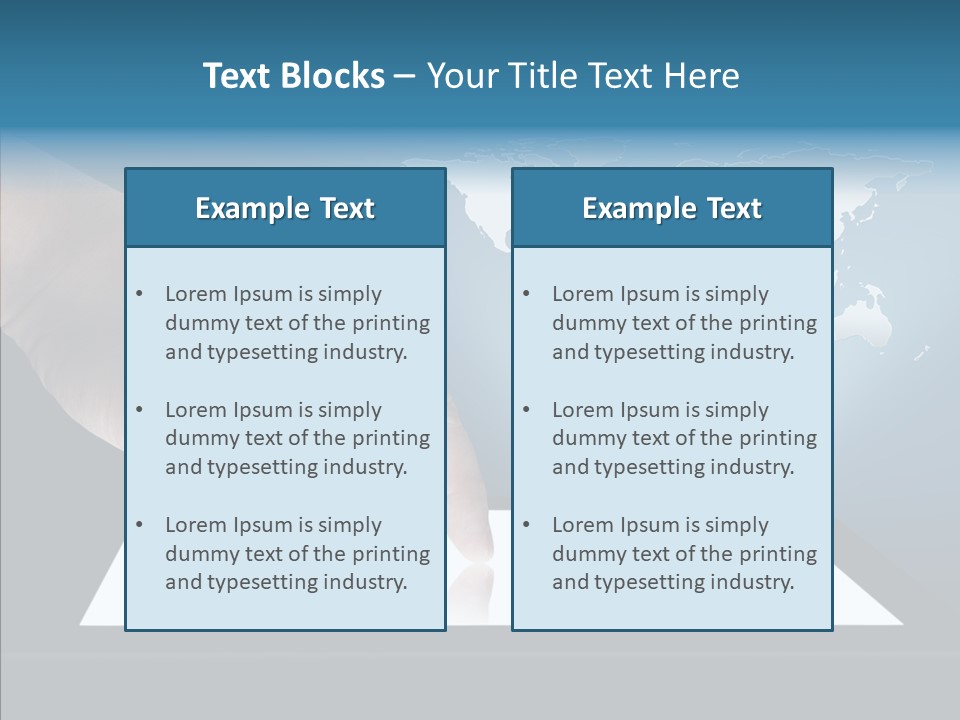 Global Finger Daily PowerPoint Template