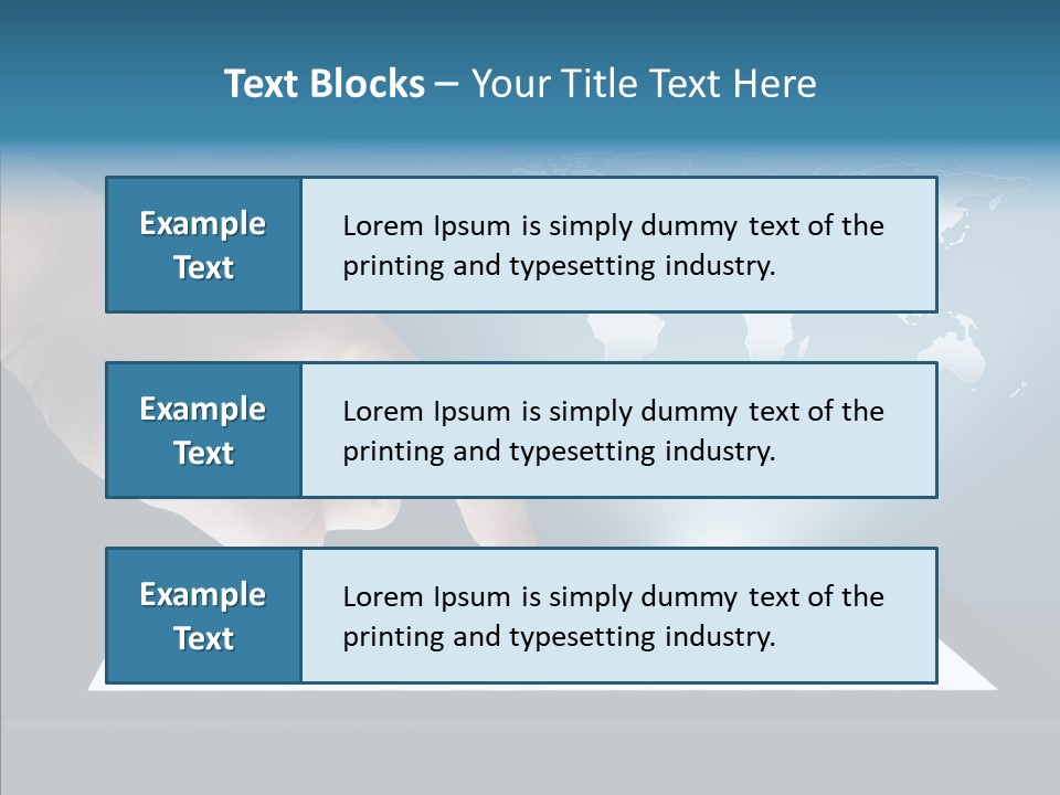 Global Finger Daily PowerPoint Template
