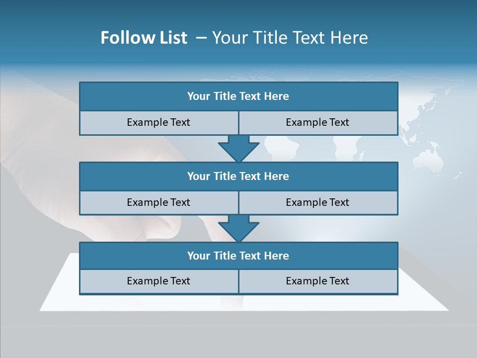 Global Finger Daily PowerPoint Template