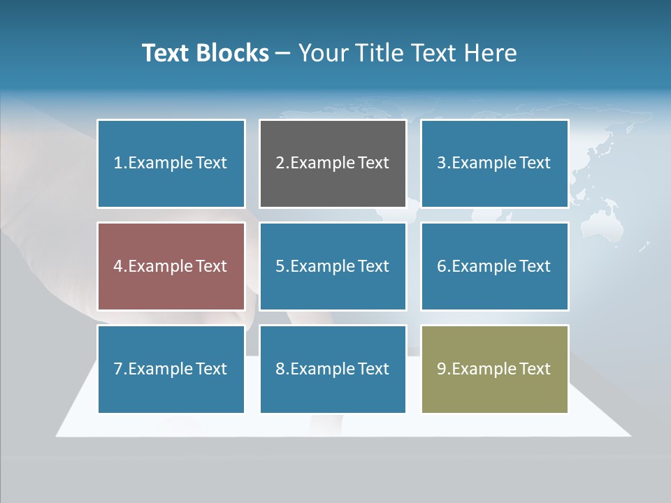 Global Finger Daily PowerPoint Template