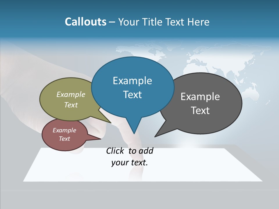 Global Finger Daily PowerPoint Template