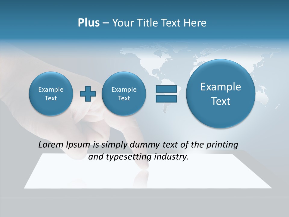 Global Finger Daily PowerPoint Template